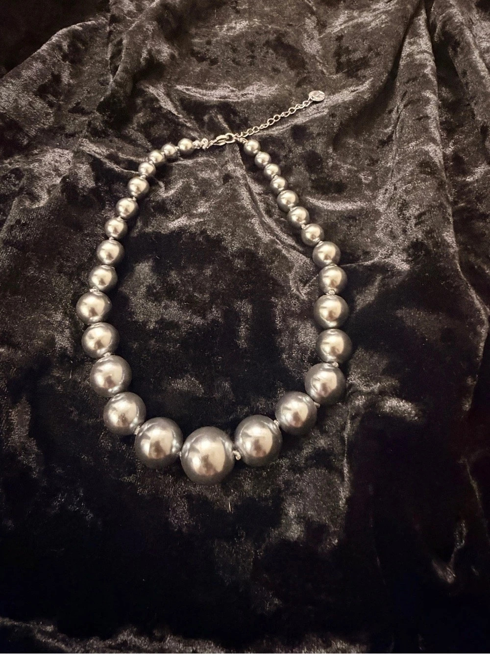 Talbots Graduated Blue Pearl Necklace